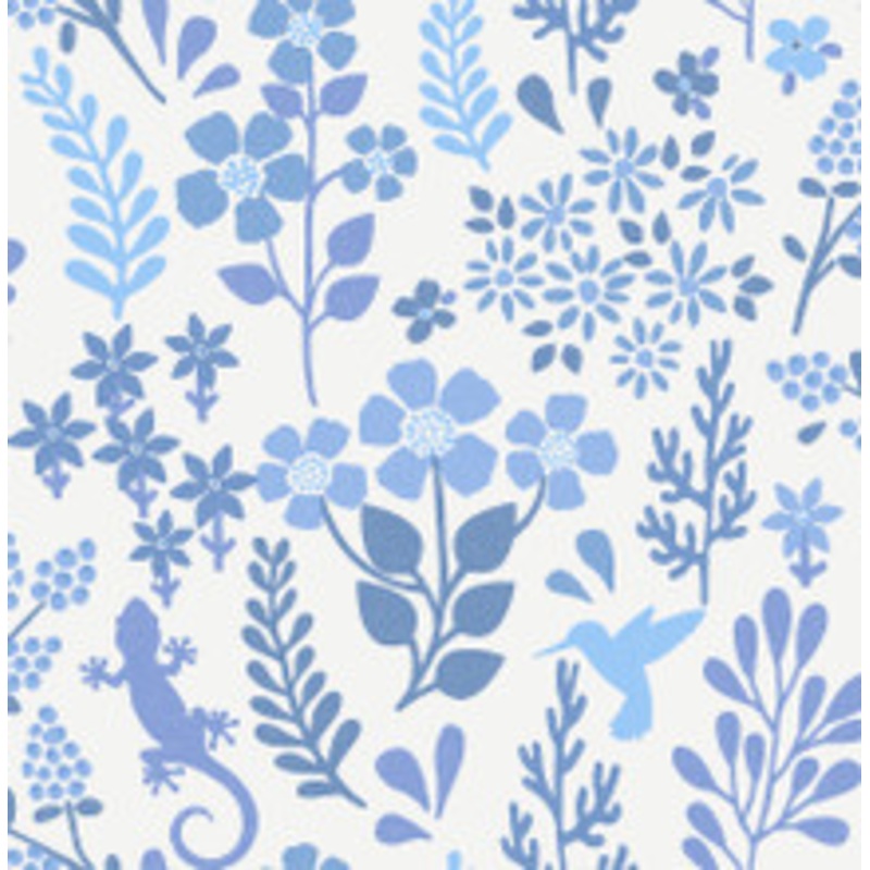 Advantage Karina Blue Meadow Wallpaper