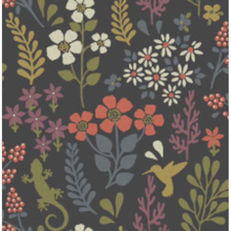 Advantage Karina Charcoal Meadow Wallpaper