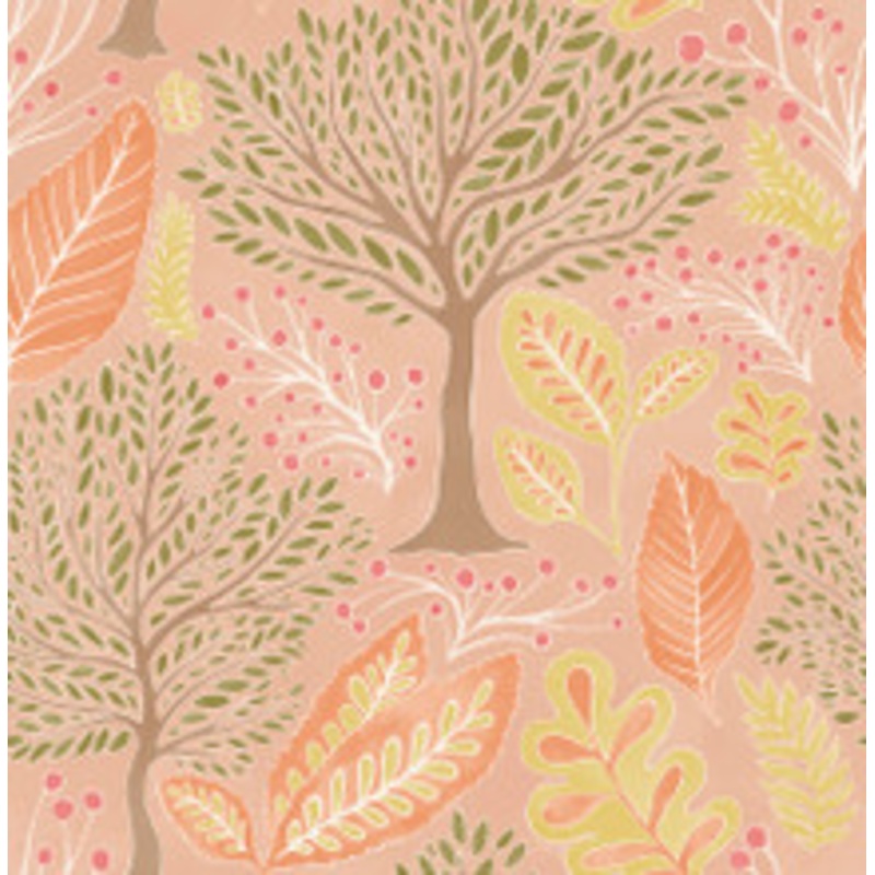 Advantage Kiah Blush Forest Wallpaper