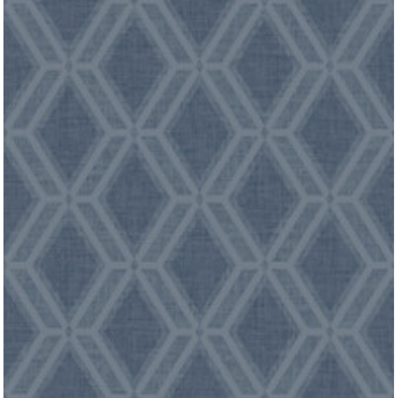 Advantage Mersenne Indigo Geometric Wallpaper