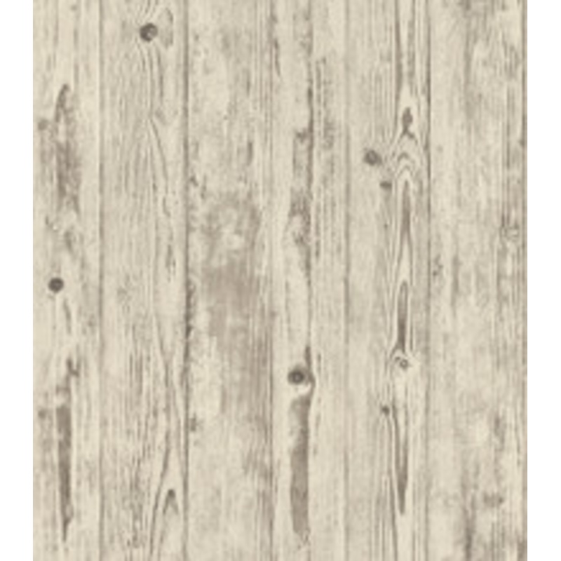 Advantage Albright Ivory Weathered Oak Panels Wallpaper
