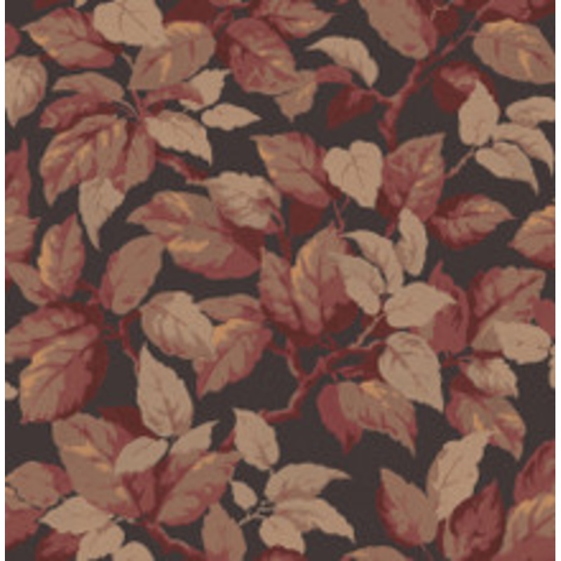 Advantage Canopy Burgundy Leaf Wallpaper