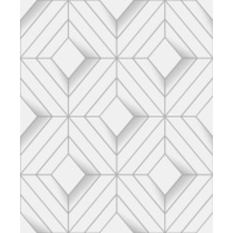 Advantage Filmore White Diamond Panes Wallpaper