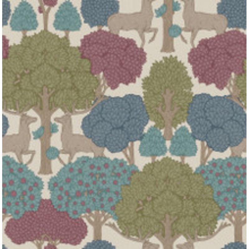 Advantage Forest of Arden Merlot Deer Wallpaper