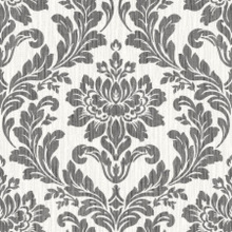 Advantage Galois Black Damask Wallpaper