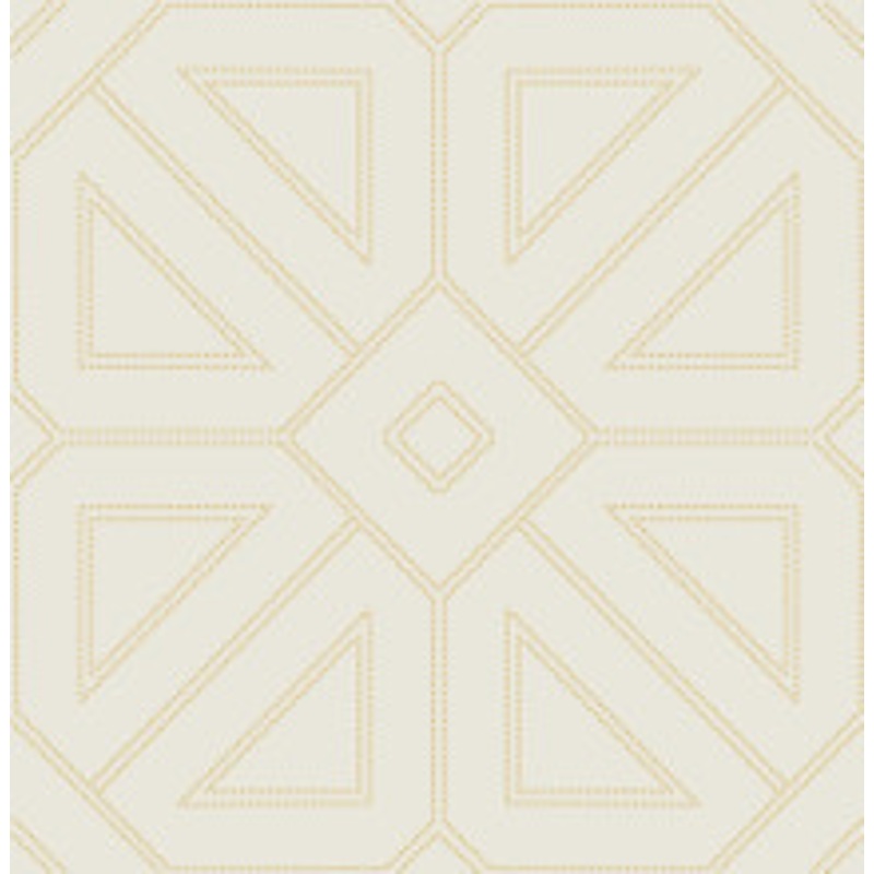 A-Street Prints Voltaire Gold Beaded Geometric Wallpaper