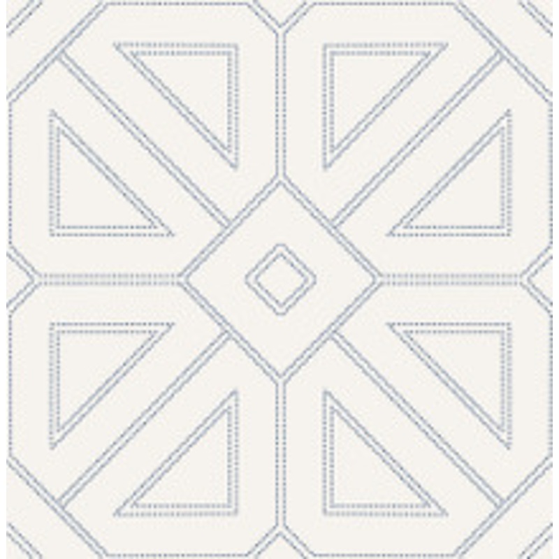 A-Street Prints Voltaire Indigo Beaded Geometric Wallpaper