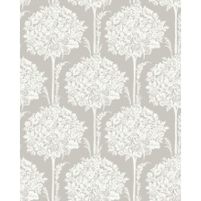 A-Street Prints Zaria Grey Topiary Wallpaper