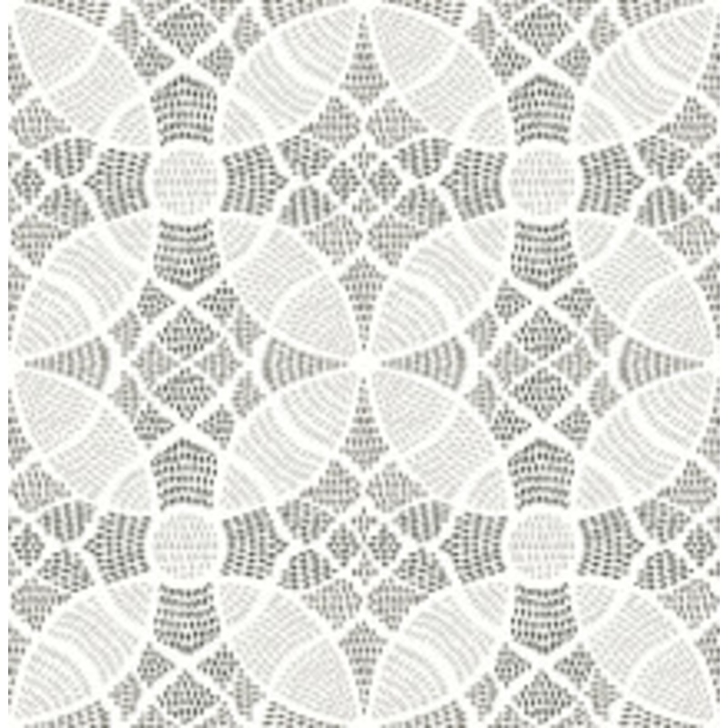 A-Street Prints Zazen Grey Geometric Wallpaper