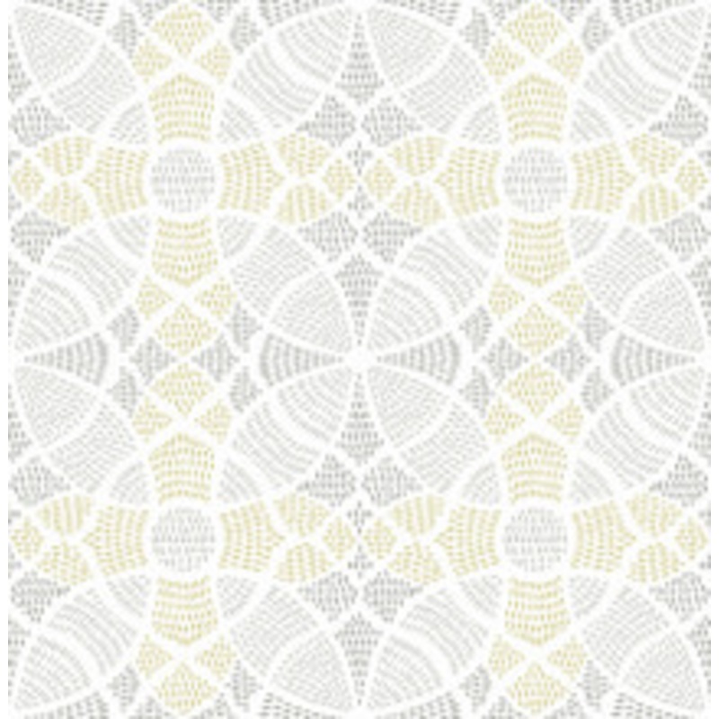 A-Street Prints Zazen Yellow Geometric Wallpaper