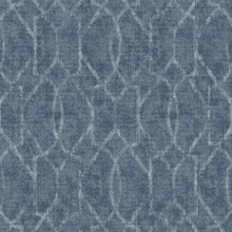 A-Street Prints Ziva Blue Trellis Wallpaper