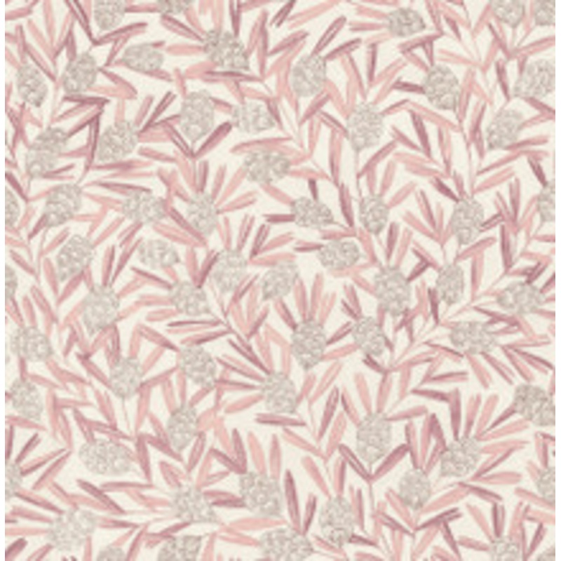 A-Street Prints Zulma Pink Decorative Botanical Wallpaper