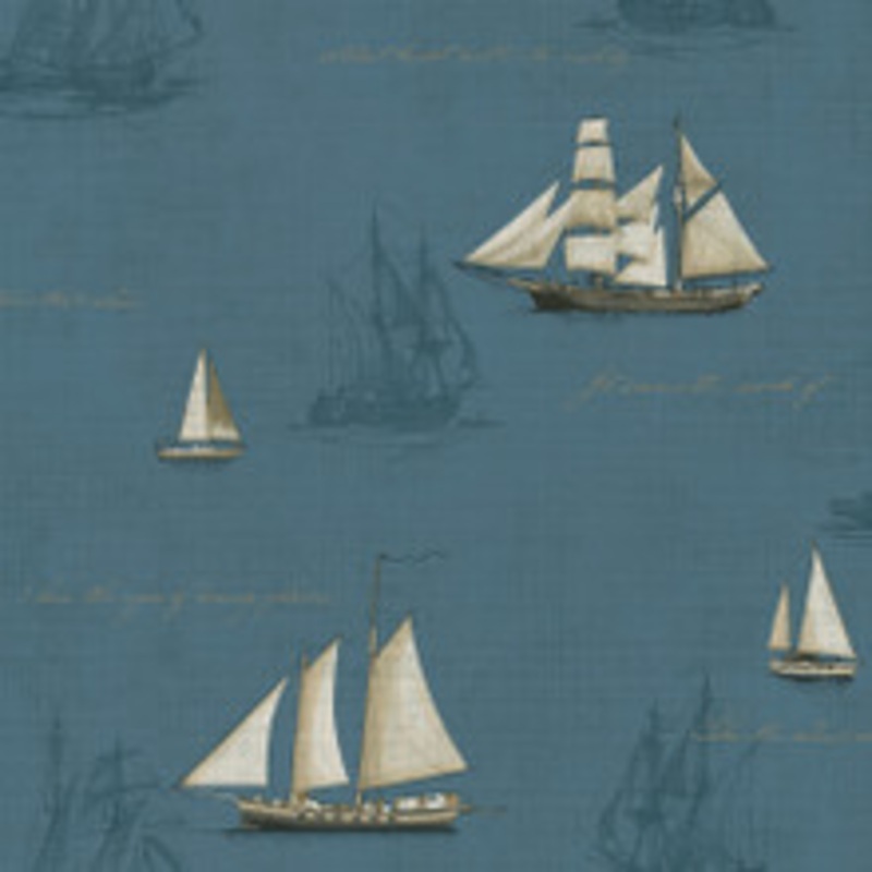 Advantage Andrew Blue Sailboat Wallpaper
