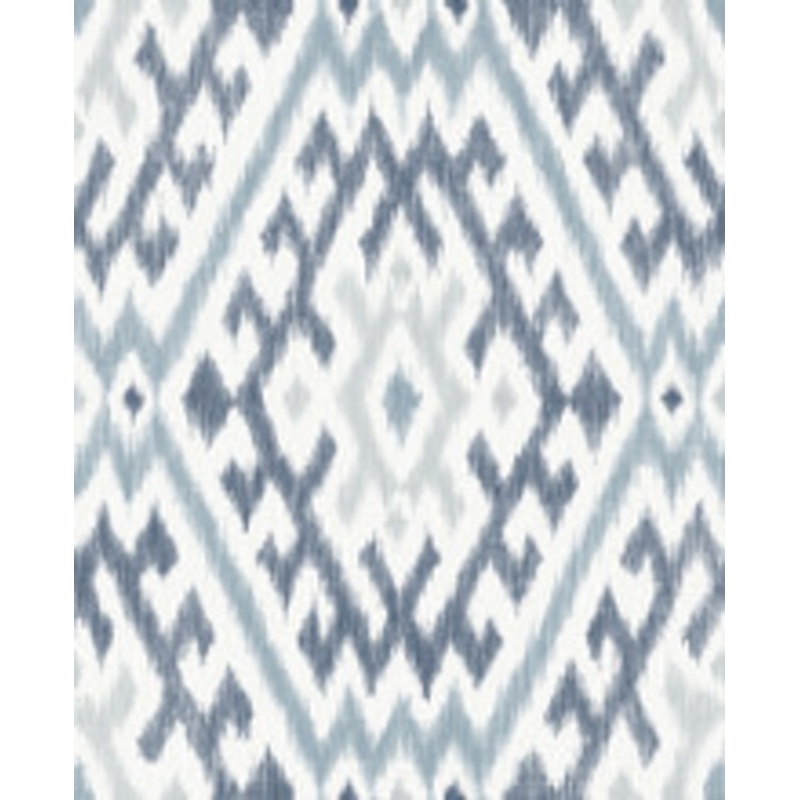 A-Street Prints Solola Blue Ikat Wallpaper