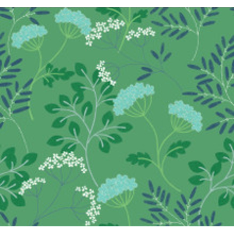 A-Street Prints Sorrel Green Botanical Wallpaper