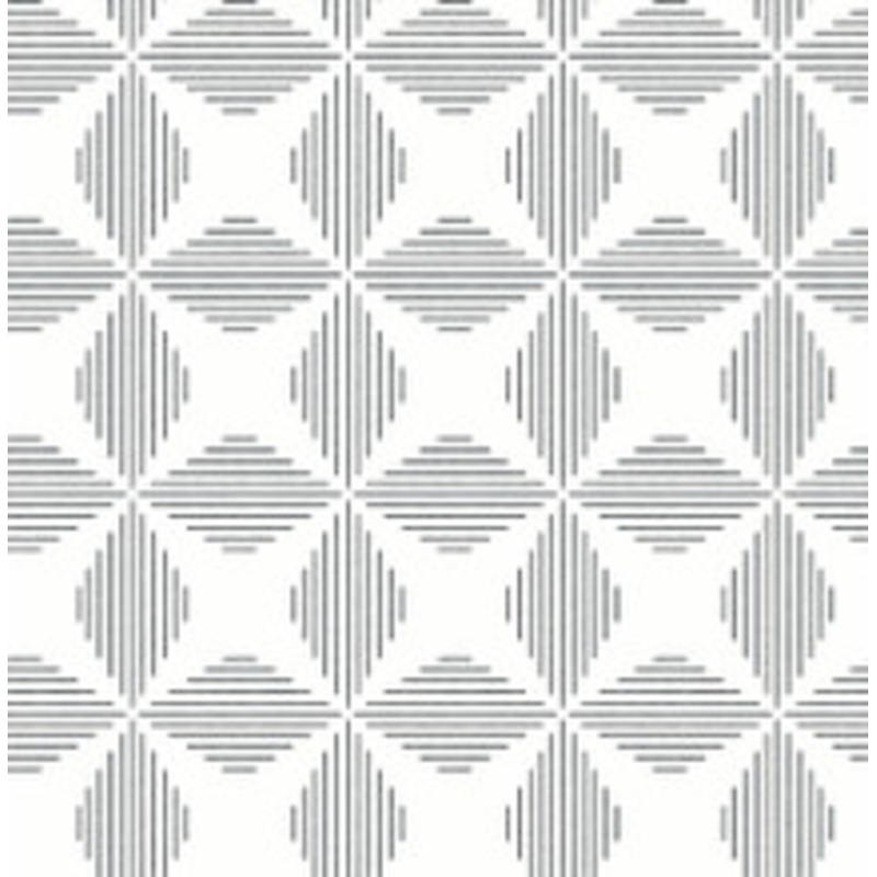 A-Street Prints Telestar Black Geometric Wallpaper