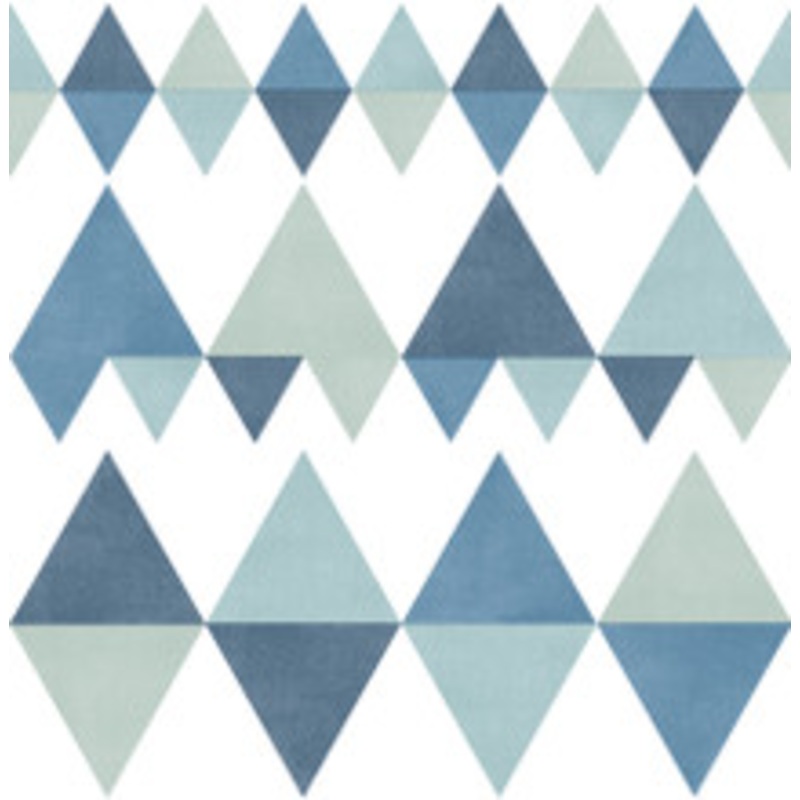 A-Street Prints Trilogy Blue Geometric Wallpaper