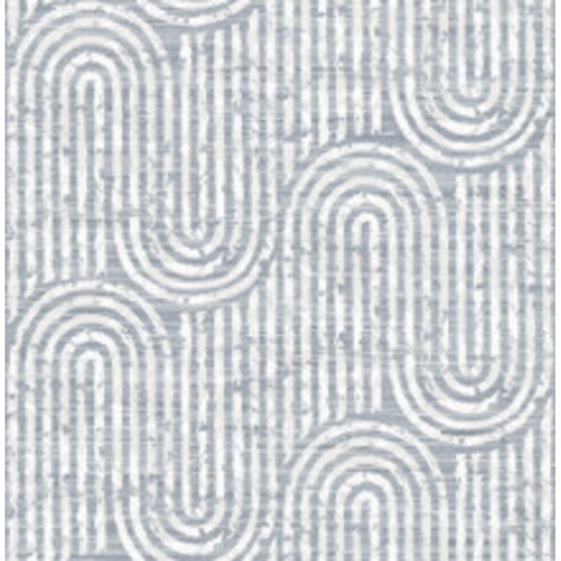 A-Street Prints Trippet Blue Zen Waves Wallpaper