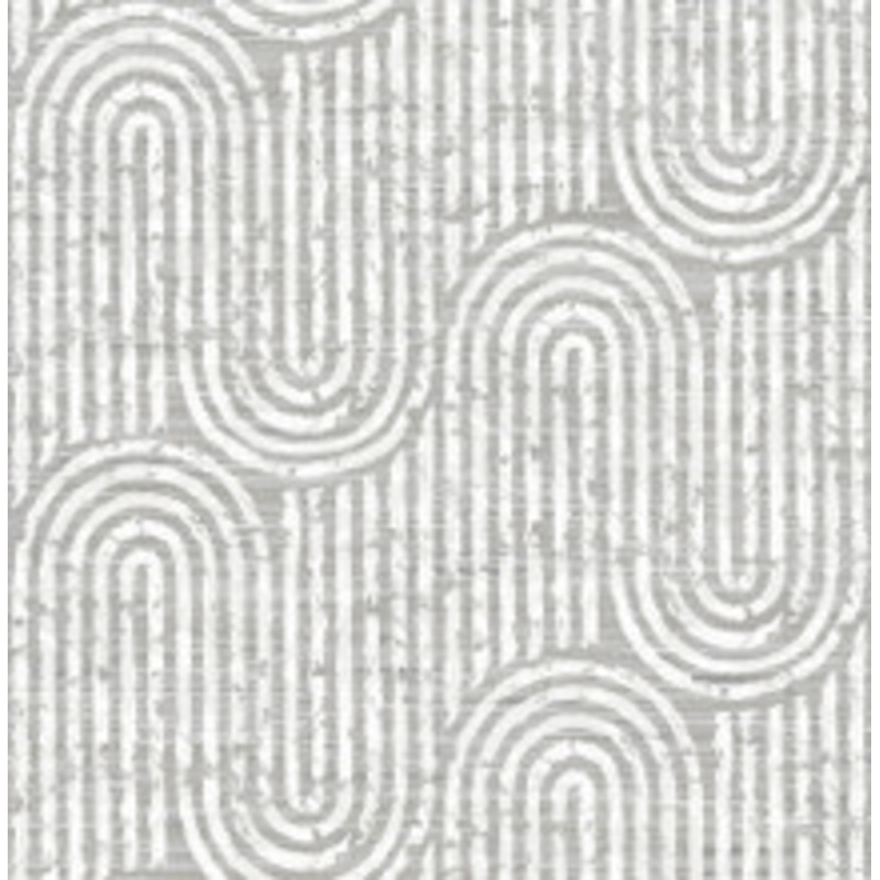 A-Street Prints Trippet Grey Zen Waves Wallpaper