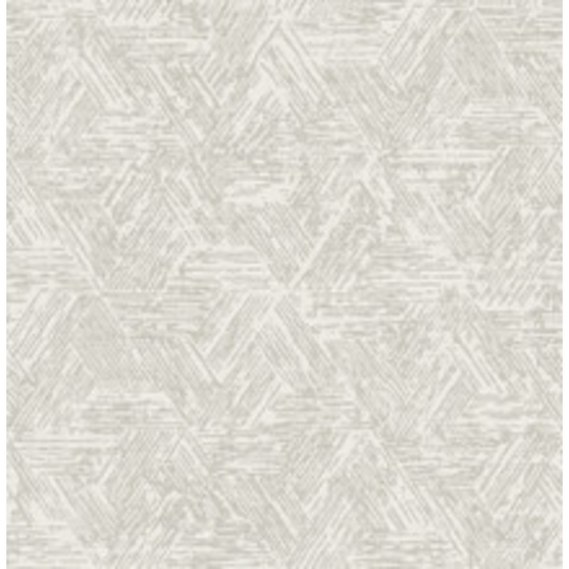 A-Street Prints Retreat Grey Quilted Geometric Wallpaper