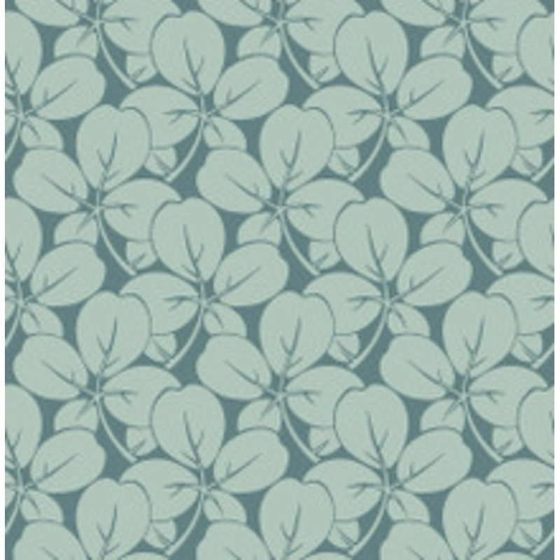A-Street Prints Robert Aqua Clover Wallpaper