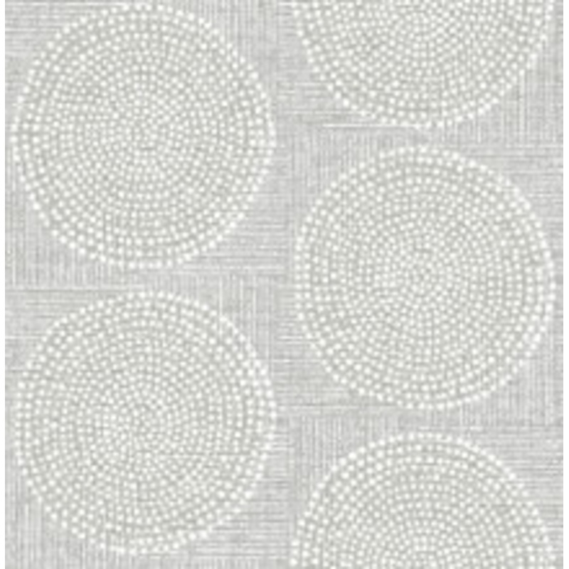 A-Street Prints Salma Grey Medallion Wallpaper