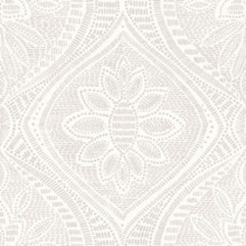 A-Street Prints Scout Lavender Floral Ogee Wallpaper