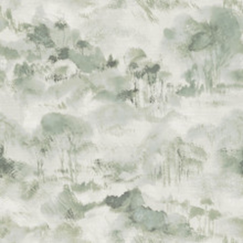 A-Street Prints Nara Sage Sage Toile Wallpaper