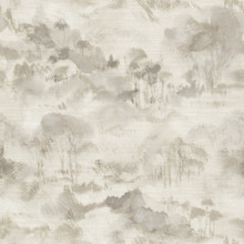 A-Street Prints Nara Taupe Taupe Toile Wallpaper