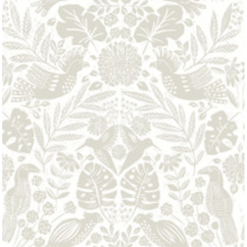 A-Street Prints Nestle Dove Bird Block Print Wallpaper
