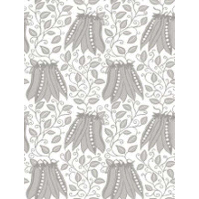 A-Street Prints Peas in a Pod Light Grey Garden Wallpaper