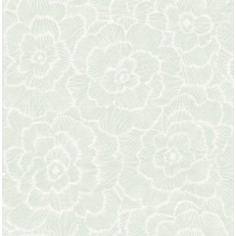 A-Street Prints Periwinkle Light Green Textured Floral Wallpaper