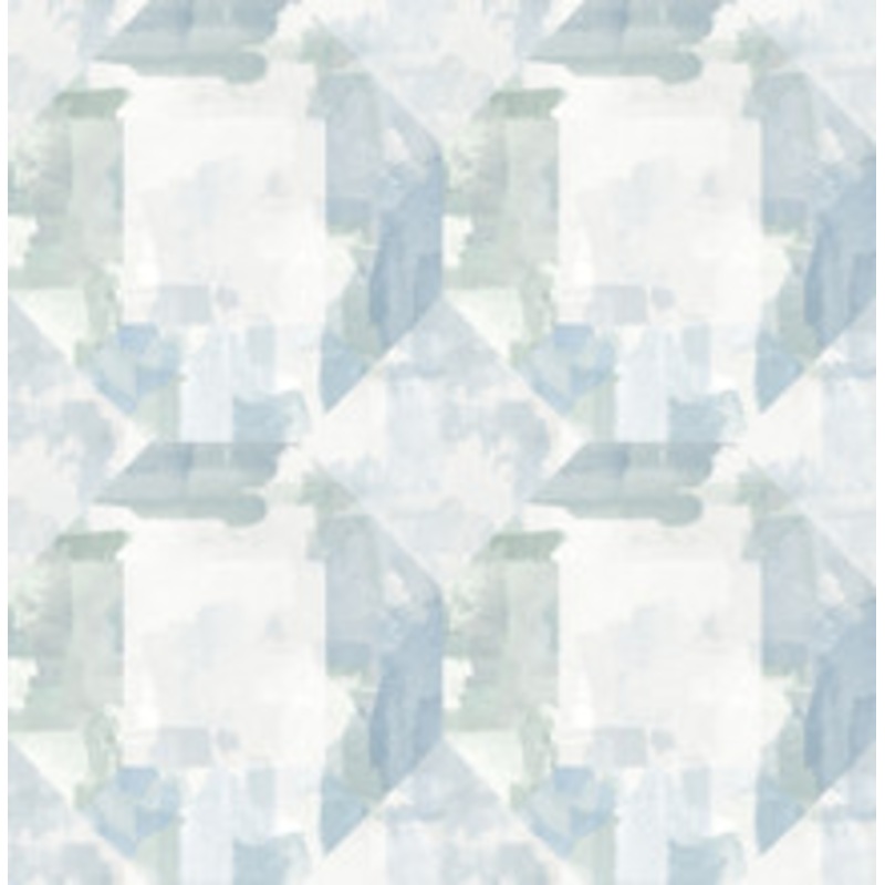 A-Street Prints Perrin Blue Gem Geometric Wallpaper