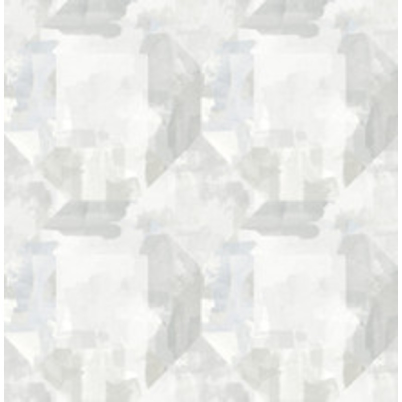 A-Street Prints Perrin Light Grey Gem Geometric Wallpaper