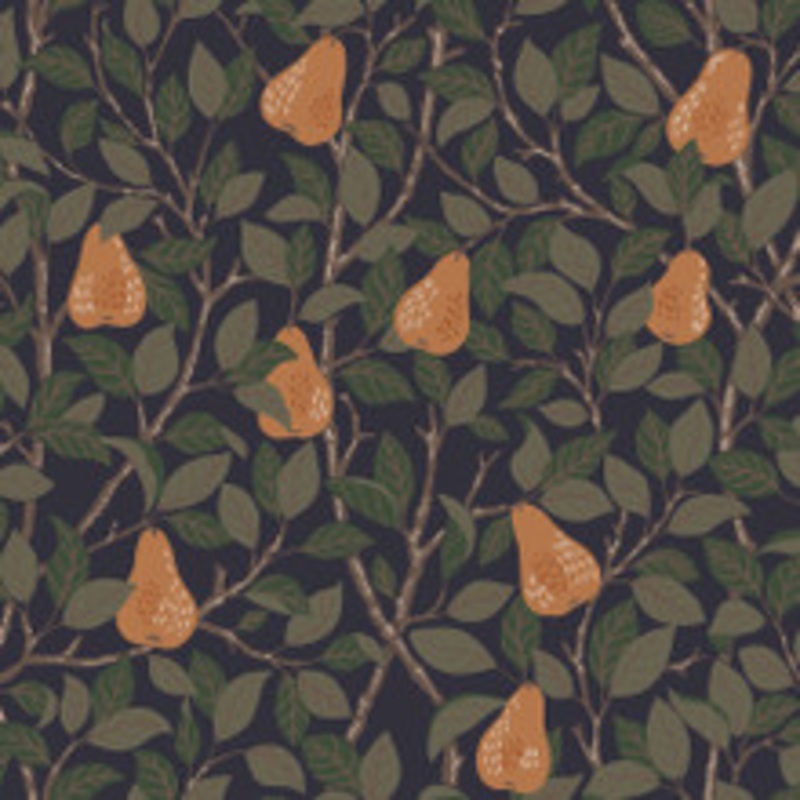 A-Street Prints Pirum Navy Pear Wallpaper
