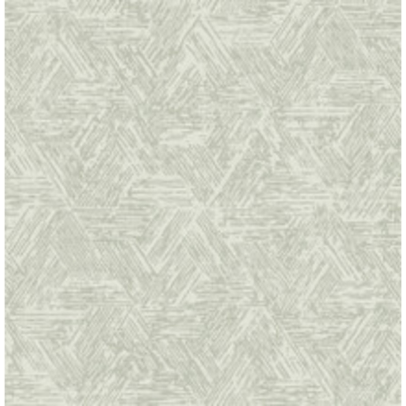 A-Street Prints Retreat Sea Green Quilted Geometric Wallpaper