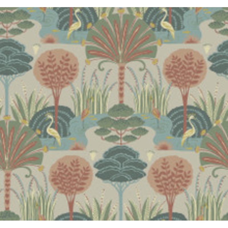 A-Street Prints Mandeville Pastel Tropical Paradise Wallpaper