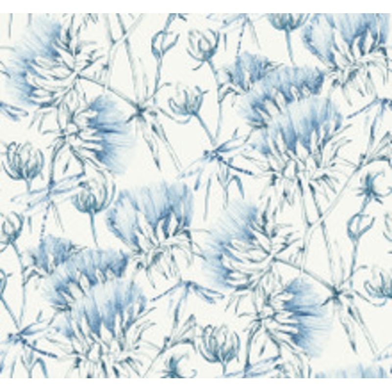 A-Street Prints Mariell Blue Dragonfly Wallpaper