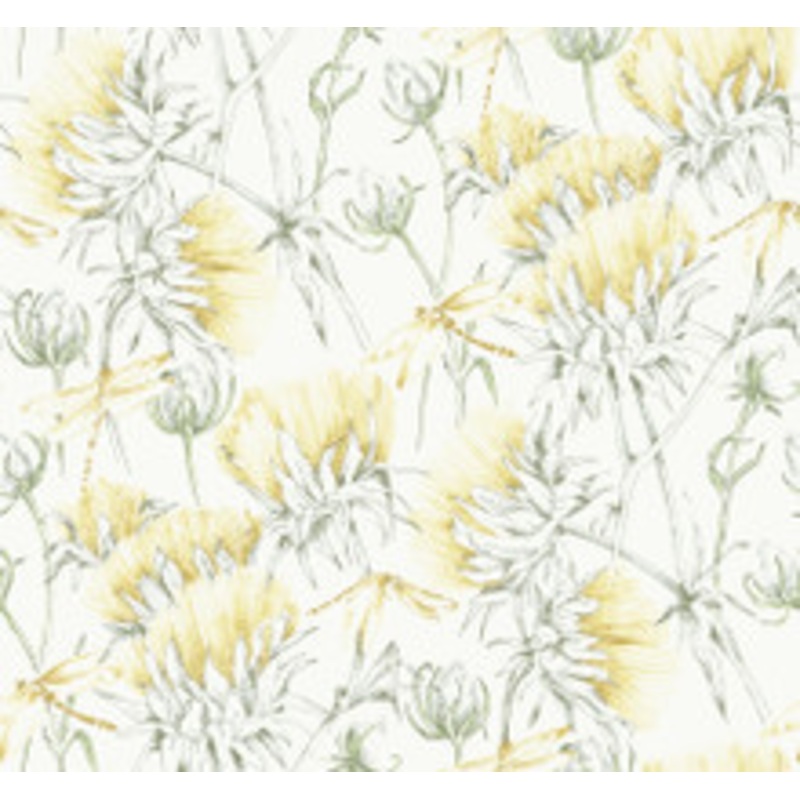 A-Street Prints Mariell Gold Dragonfly Wallpaper