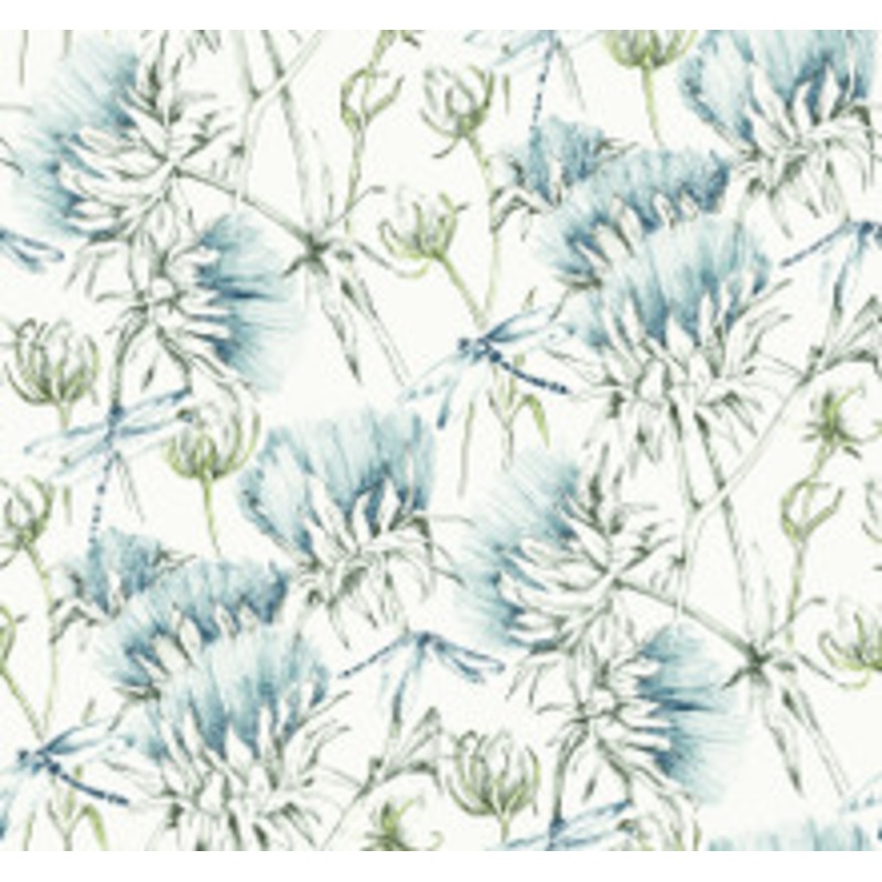 A-Street Prints Mariell Teal Dragonfly Wallpaper