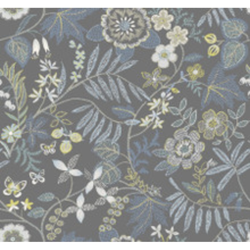 A-Street Prints Marilyn Light Grey Floral Trail Wallpaper