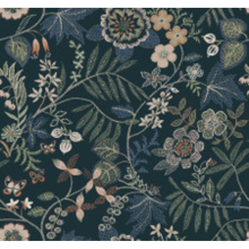 A-Street Prints Marilyn Sea Green Floral Trail Wallpaper