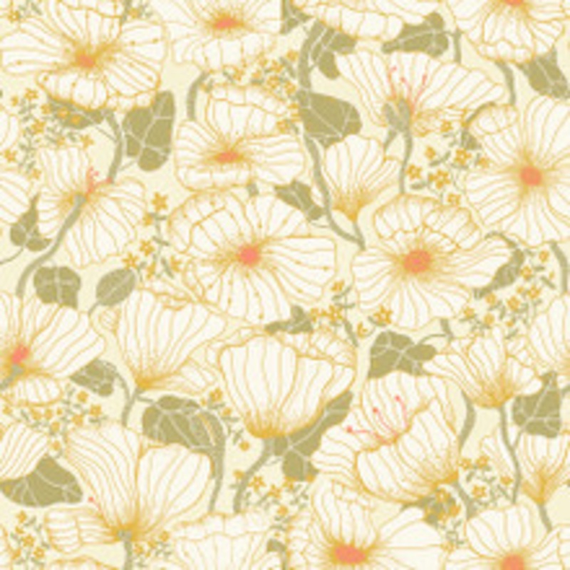 A-Street Prints Matilda Green Poppy Fields Wallpaper