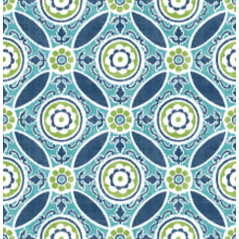 A-Street Prints Maya Teal Medallion Wallpaper