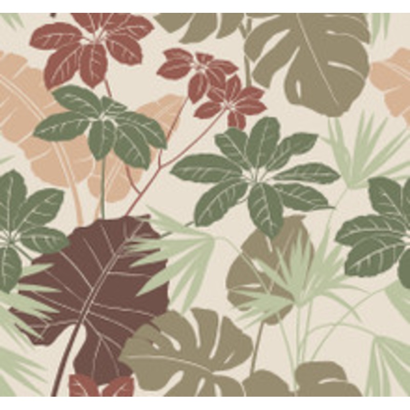 A-Street Prints Medellin Neutral Rainforest Floor Wallpaper