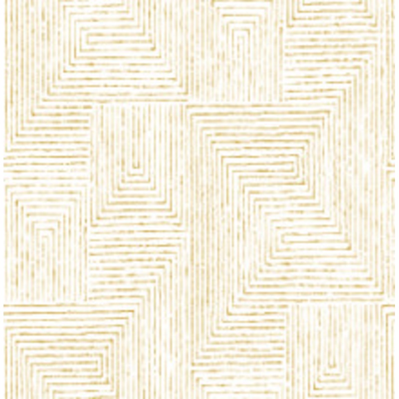 A-Street Prints Merritt Honey Geometric Wallpaper