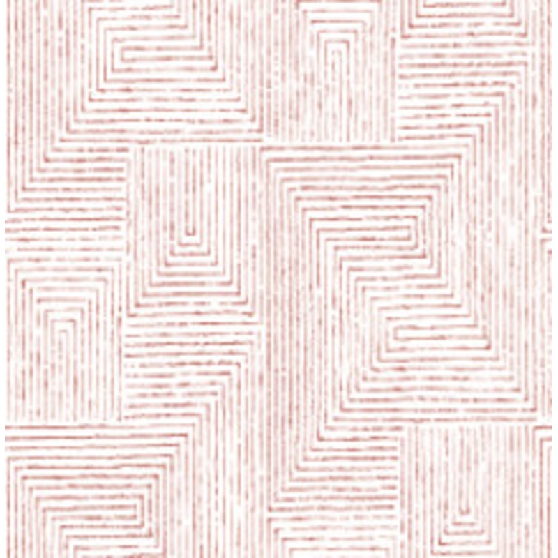 A-Street Prints Merritt Red Geometric Wallpaper