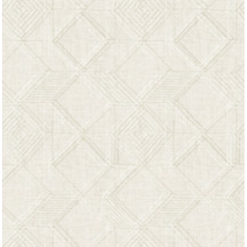 A-Street Prints Moki Off White Lattice Geometric Wallpaper