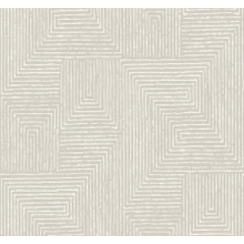 A-Street Prints Mortenson Light Grey Geometric Wallpaper