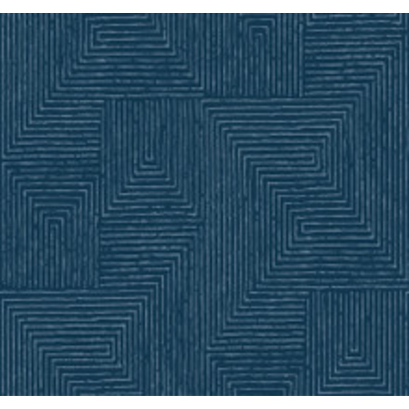 A-Street Prints Mortenson Navy Geometric Wallpaper